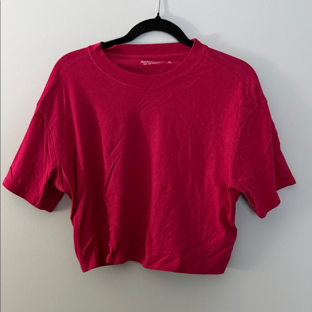 Abercrombie & Fitch Vibrant Pink Short Sleeve Tee